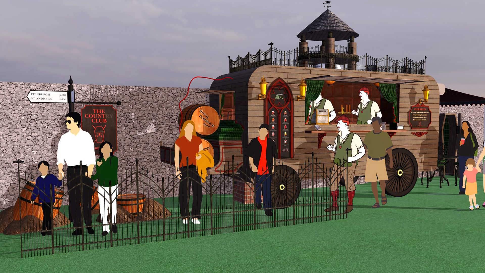 The Count Club Drink Cart